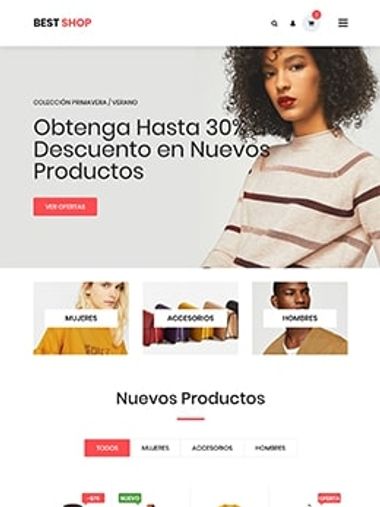 Plantilla web Best Shop