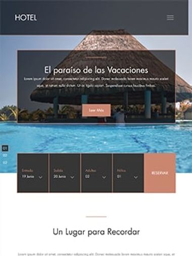 Plantilla web Hotel