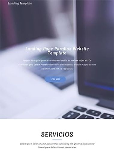 Plantilla web Landing Page