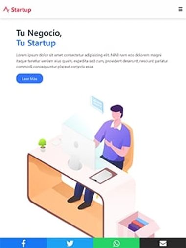 Plantilla web Startup